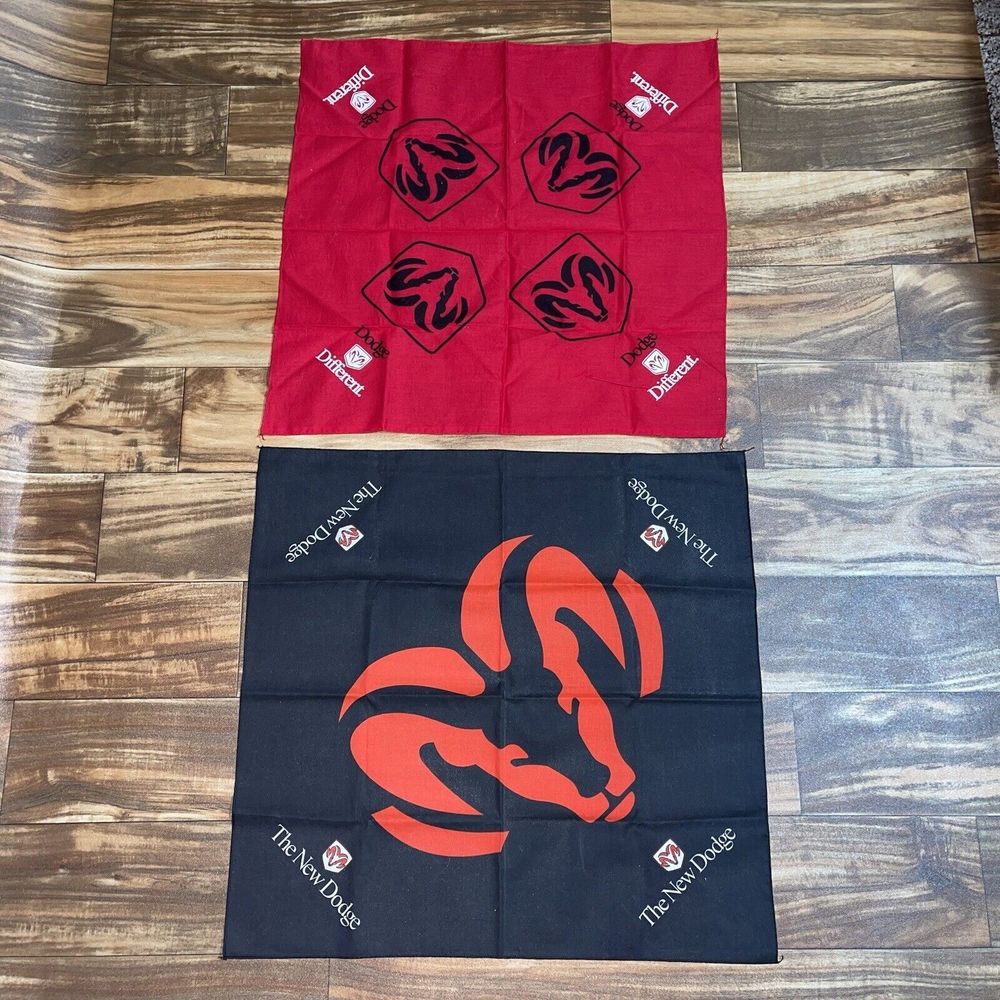 Vintage Dodge Ram Truck Bandana Handkerchief Face Mask Bundle Set